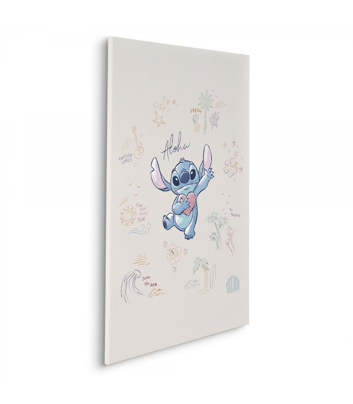 Papier peint Lilo et Stitch in the sun